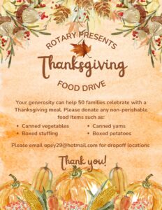 Thanksgiving Food Drive!